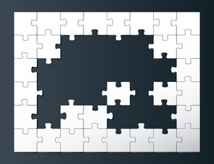Puzzle vector background