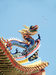 Chinese buddhist temple roof