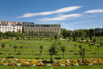 Gem&uuml;sebeete im Prinz-Georg-Garten