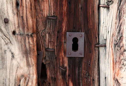 vieja puerta de madera