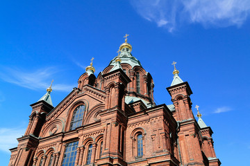 Uspenski Cathedral in Helsinki Finland