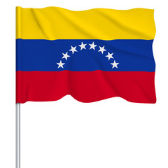 Flaggenserie-Südamerika Venezuela