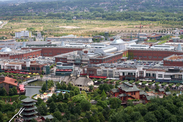 Blick auf das CentrO in Oberhausen