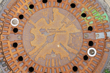 Gullideckel in Berlin