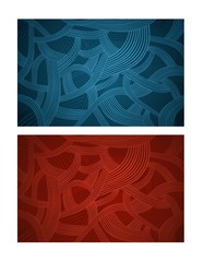 Abstract pattern with two color variations