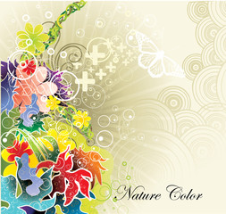 floral vector background