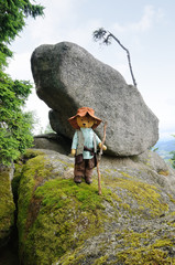 druidenteddy beim keltischen Opferstein