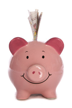 Piggybank with ten pound sterling