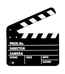 clapperboard, clapper