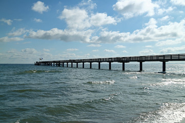 Fototapeta na wymiar Pier Bolton / Baltic Sea