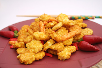 Asiatisches Reisgebäck