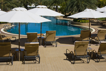 Beautiful swimming pool in Thailand.