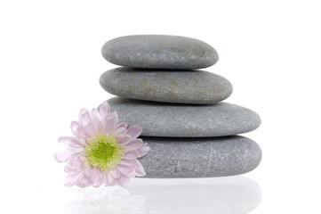 Fototapeta na wymiar Zen stones for spa therapy