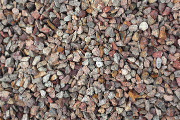 Lots of colorful small stones close up.