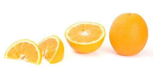 Oranges isolated