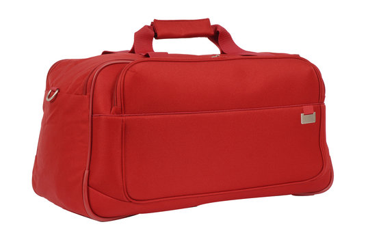 grand sac de voyage rouge