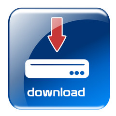 Button Download blau