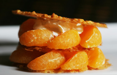Dessert Sablés Mandarine