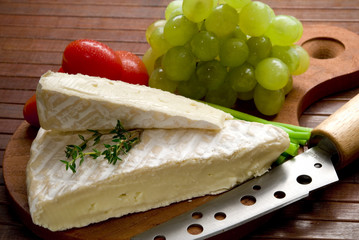 porcion de queso brie