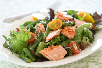 Poached Salmon Salad