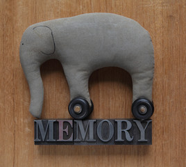 memory word with elephant