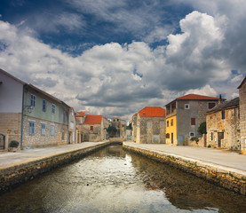 old town Vrboska, Croatia