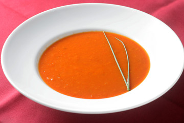 Soupe Tomate Assiette
