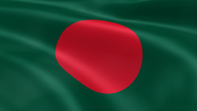 Bangladeshi flag in the wind