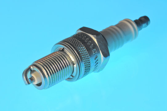 ignition plug on blue