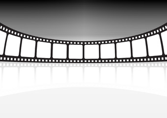 Vector cinema background banner illustration