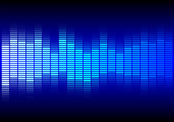 Abstract Background  - Blue Equalizer