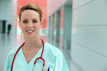 Portrait d'une assistante médicale