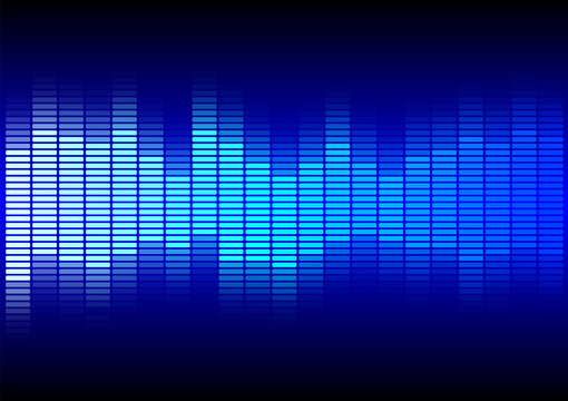 Abstract Background  - Blue Equalizer