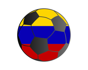 Obraz premium Fahne von Venezuela und Fußball