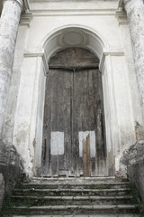 The door of an old church ina Rostov Veliky.