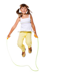 Girl jumping