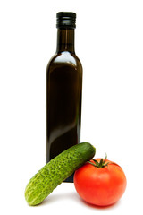 oil and vegetables