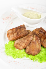 Beef tongue closeup