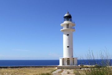 Fototapeta na wymiar Barbaria latarni Formentera Baleary
