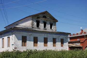old blasted house