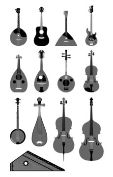 vector set of musical instruments