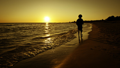 Boy on beach