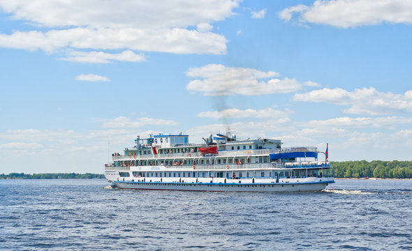 Ship on the Volga