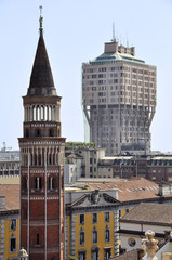 milano torre velasca chiesa di san gottardo antico moderno