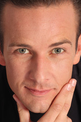 man face closeup - portrait