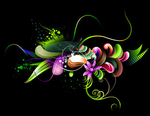 abstract color vector illustration © chispas