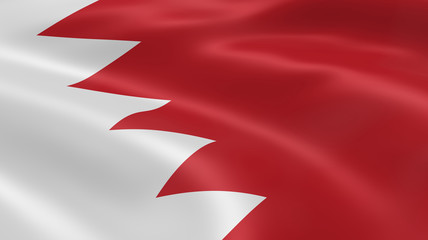 Bahraini flag in the wind