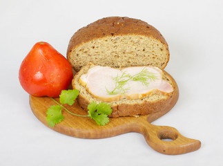 Close-up of a fresh sandwich