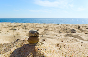 Stones on the beach.