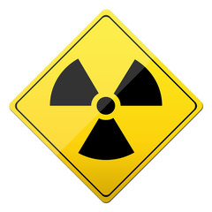Obraz premium schild radioaktiv, radioactive sign